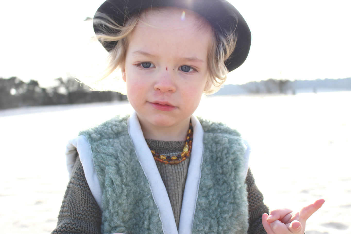 Wool Bodywarmer - Matcha Green by We Are Wovens