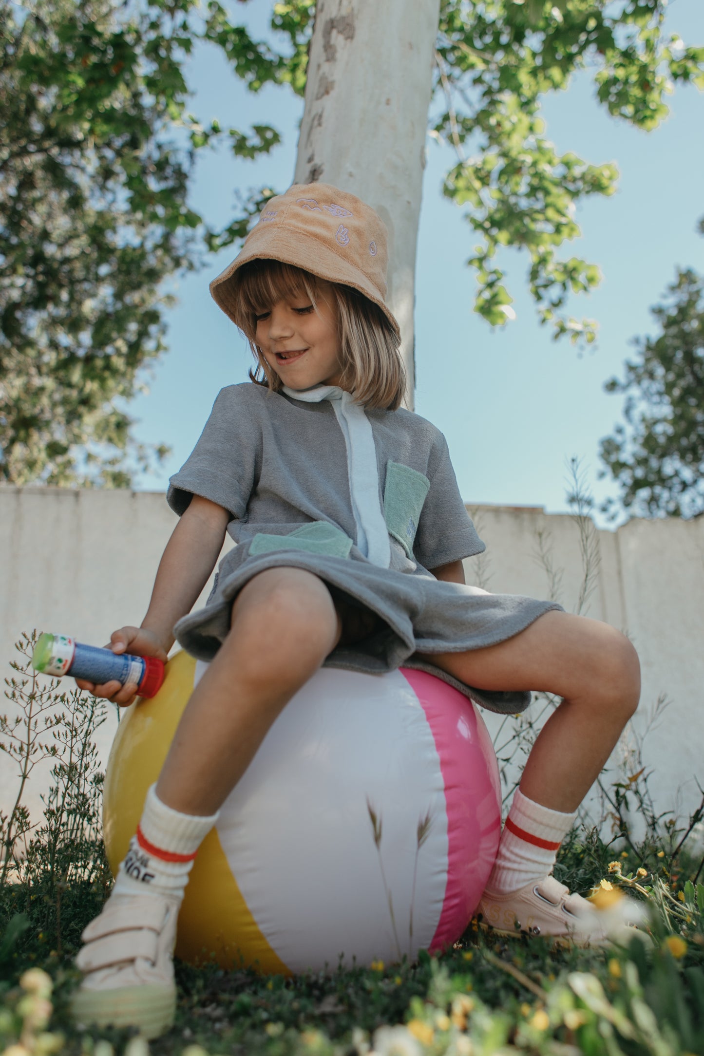 SOCKS - ORANGE SMILY BY HAPPY MESS