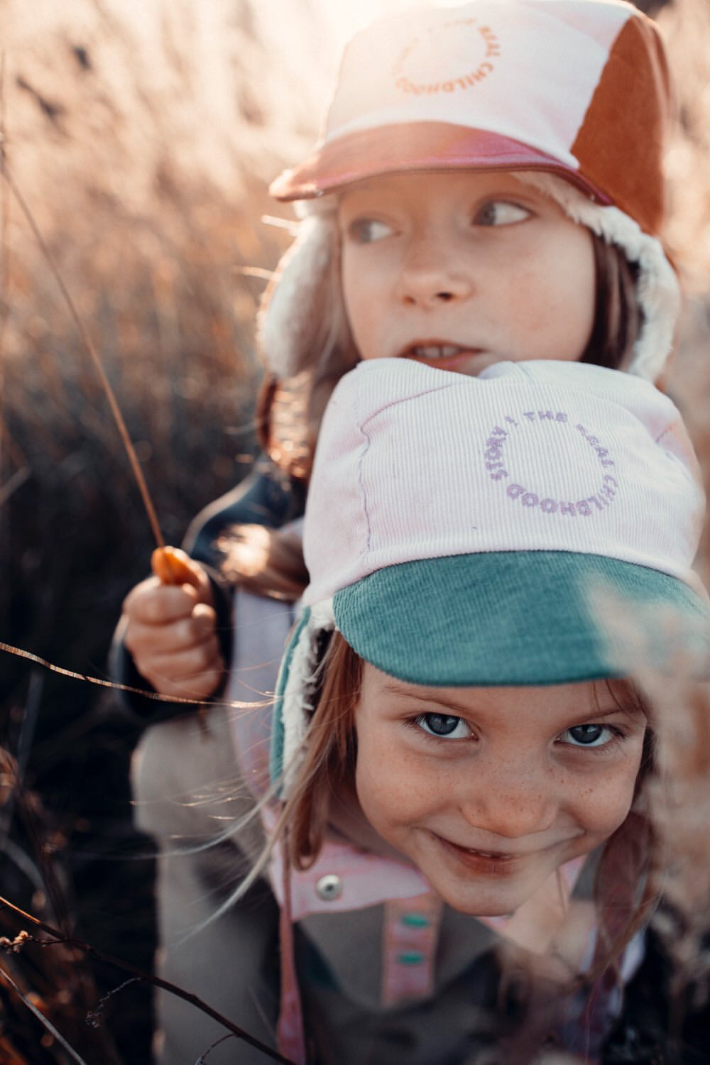[HAPPY MESS] ORGANIC COTTON PLUSH CAP - FOREST FLOWER