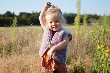 [We Are Wovens] Wool Bodywarmer - Lavender Tea