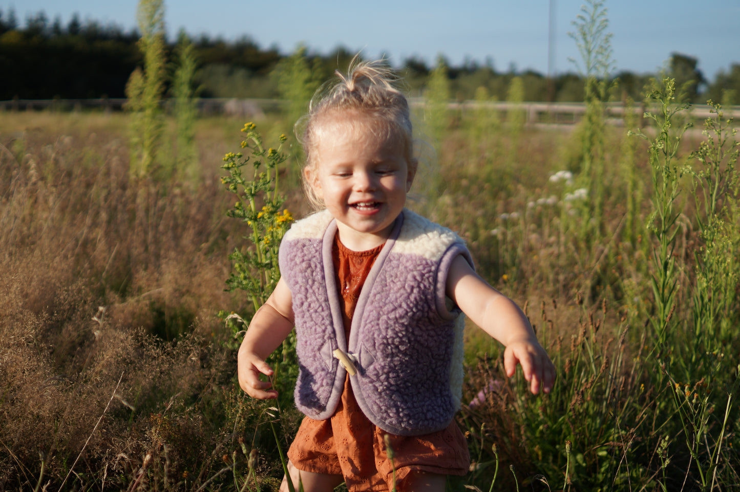 [We Are Wovens] Wool Bodywarmer - Lavender Tea