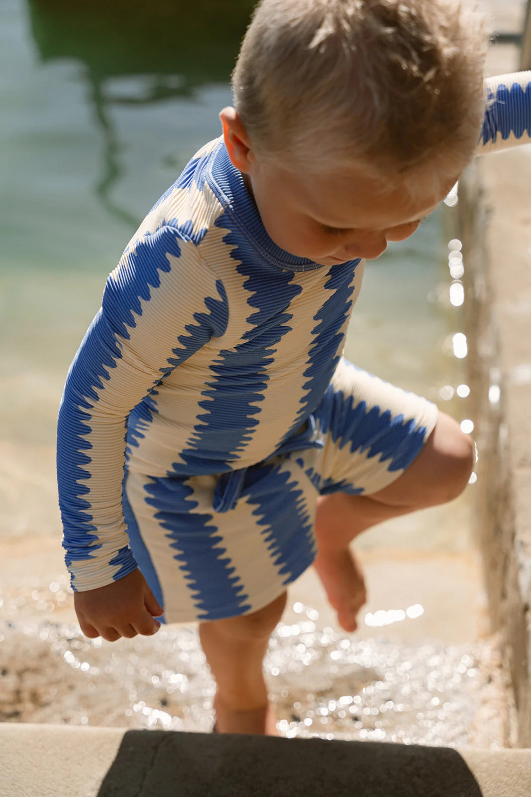 【残りわずか】[PEKPI] Boys Swim Shorts / スイムショーツ - Blueberry Wobble