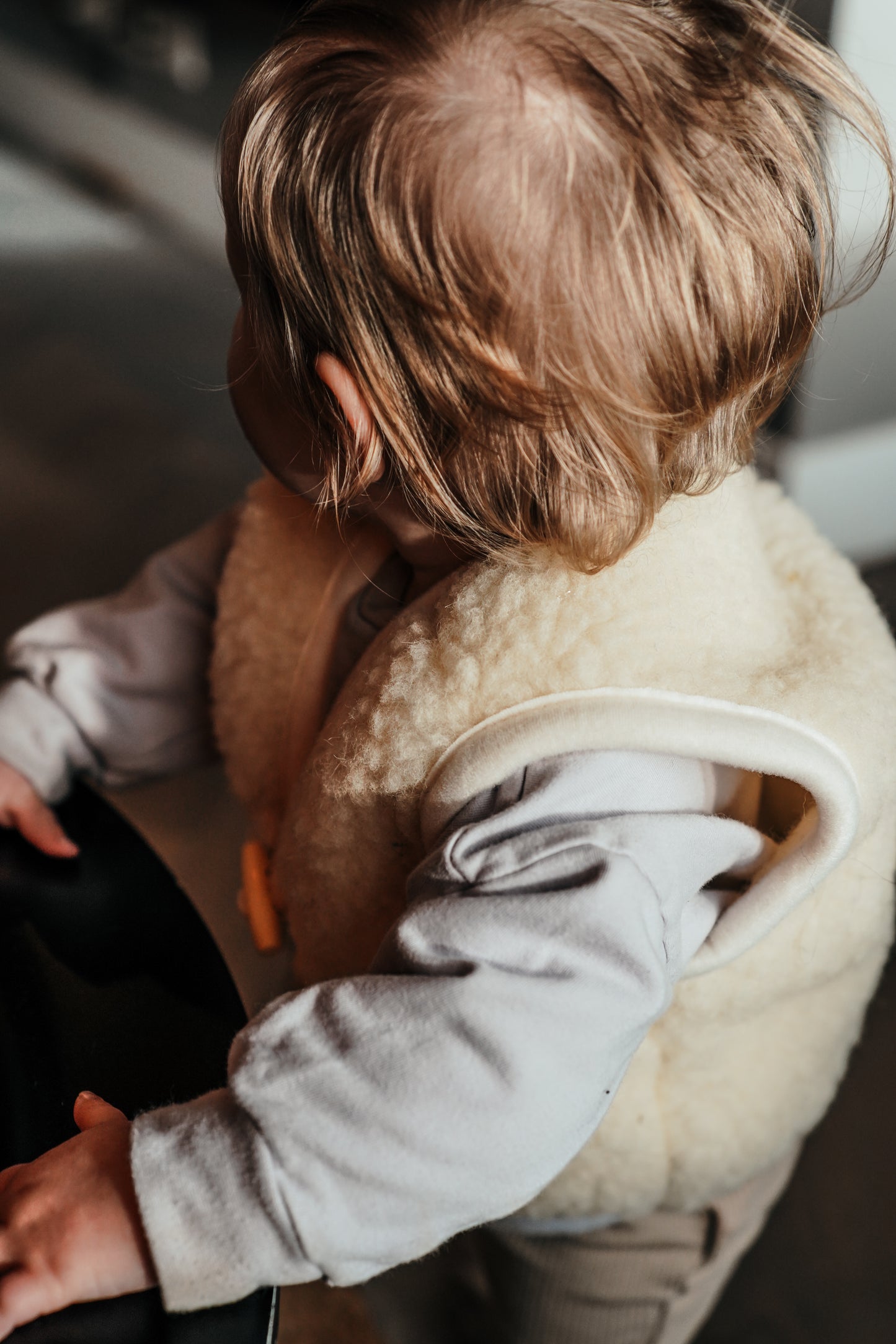 [We Are Wovens] Wool Bodywarmer - Flat White