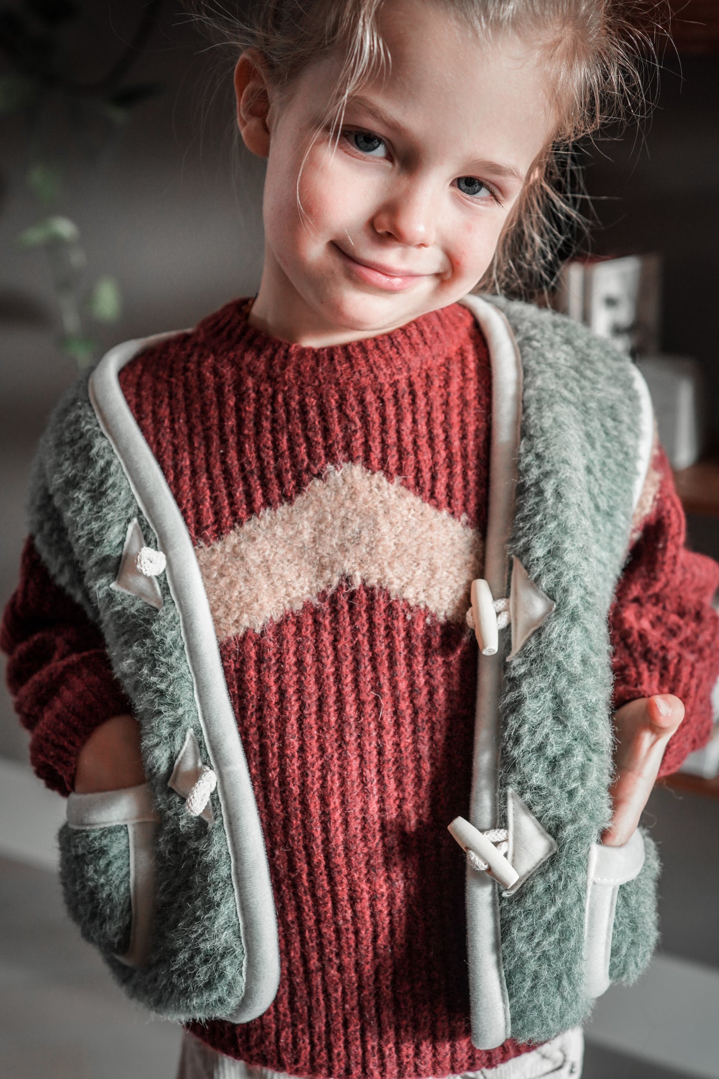 [We Are Wovens] Wool Bodywarmer - Matcha Green