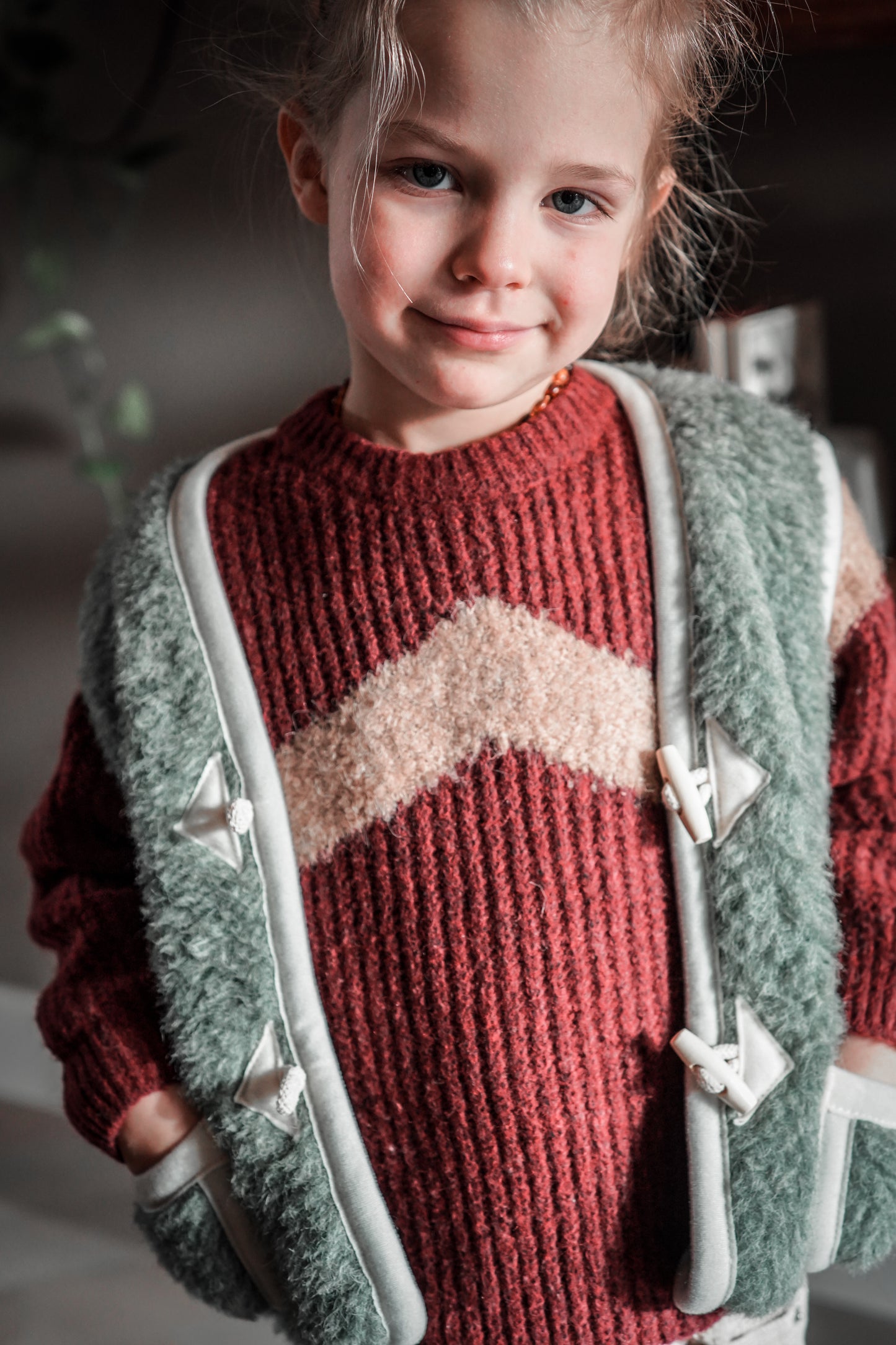 [We Are Wovens] Wool Bodywarmer - Matcha Green