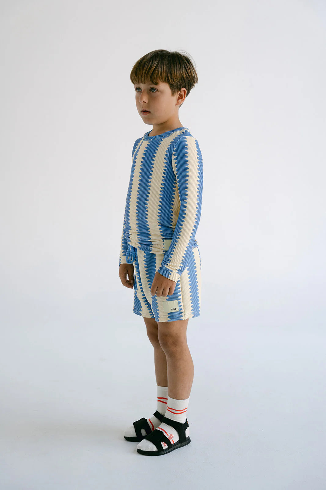 【残りわずか】[PEKPI] Boys Swim Shorts / スイムショーツ - Blueberry Wobble
