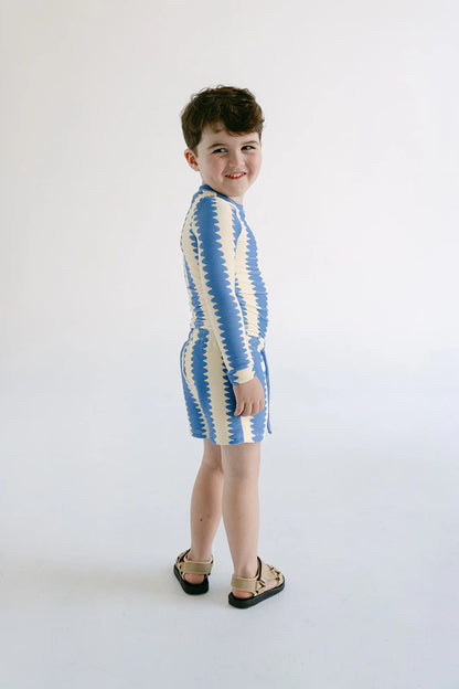 【残りわずか】[PEKPI] Boys Swim Shorts / スイムショーツ - Blueberry Wobble