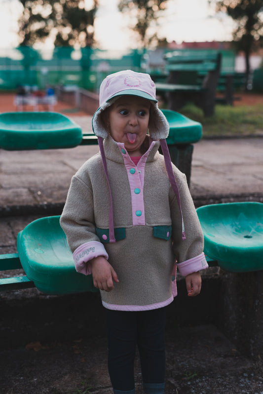 ORGANIC COTTON PLUSH CAP - FOREST FLOWER BY HAPPY MESS