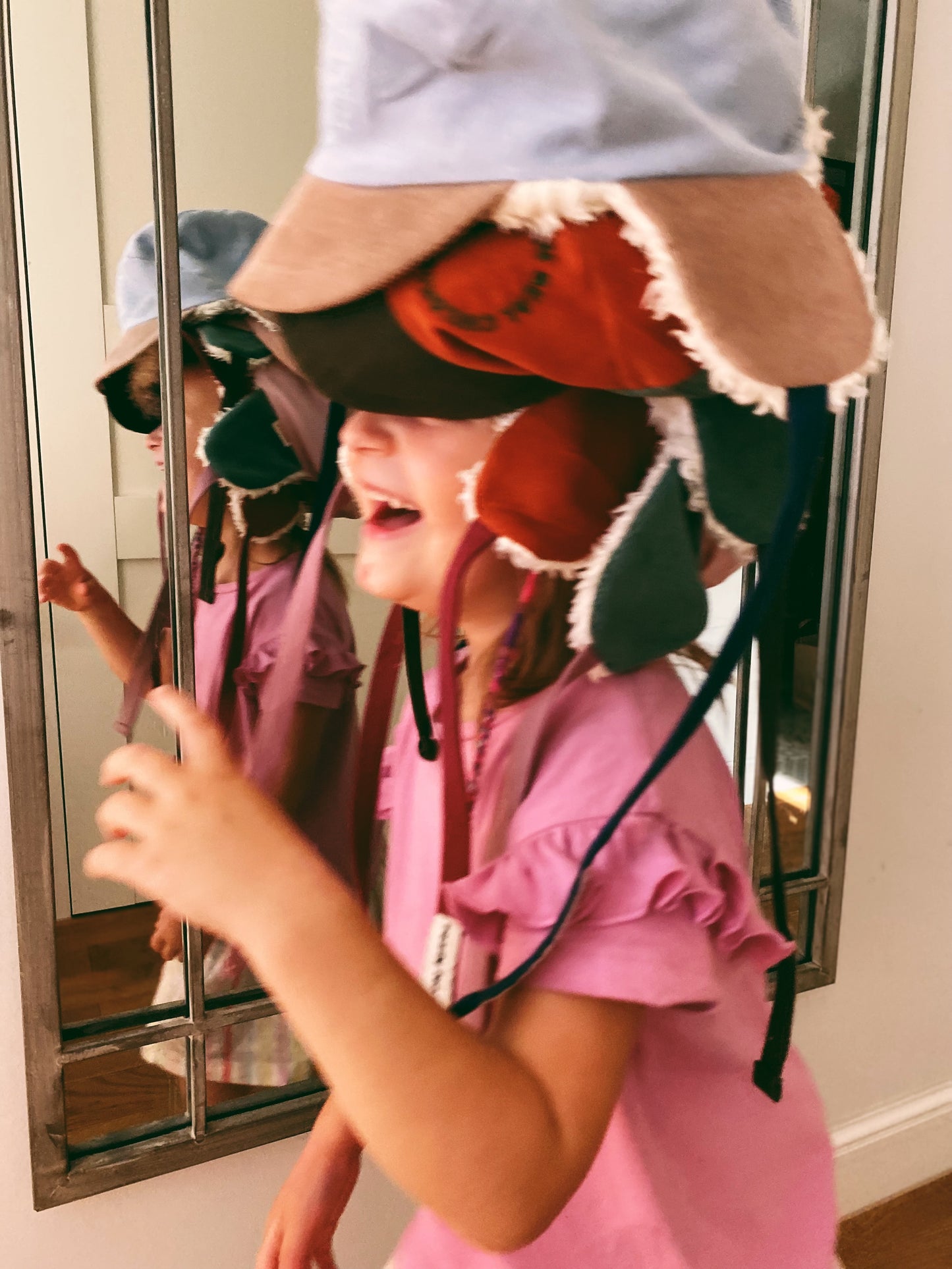 [HAPPY MESS] ORGANIC COTTON PLUSH CAP - ARCTIC ICE