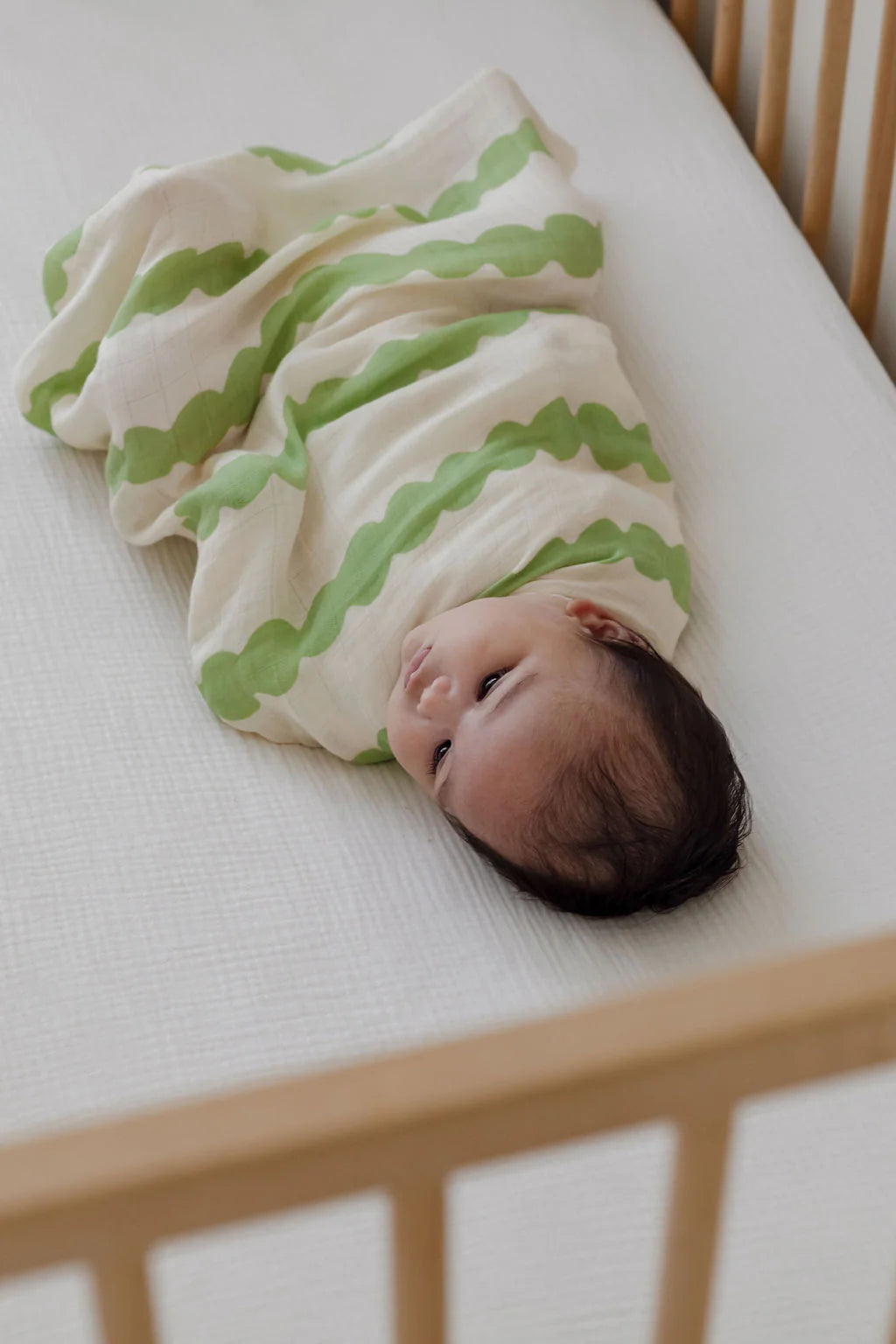 [PEKPI] Bamboo Swaddle Wrap - Edamame / おくるみ