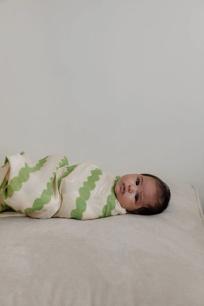 [PEKPI] Bamboo Swaddle Wrap - Edamame / おくるみ