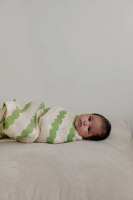 [PEKPI] Bamboo Swaddle Wrap - Edamame / おくるみ