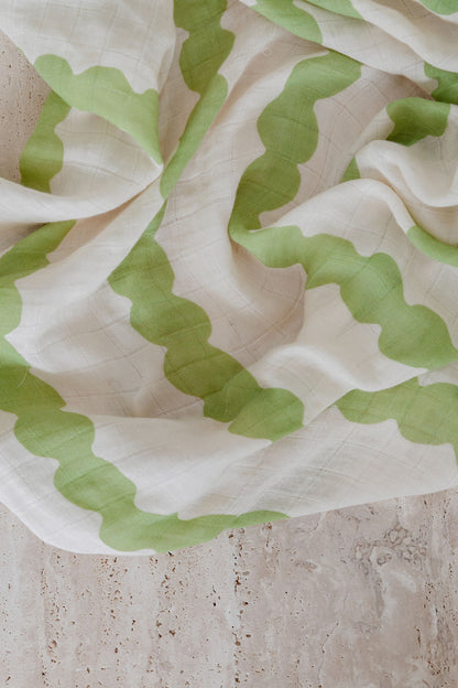 [PEKPI] Bamboo Swaddle Wrap - Edamame / おくるみ