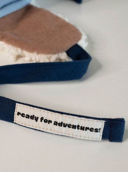 [HAPPY MESS] ORGANIC COTTON PLUSH CAP - ARCTIC ICE