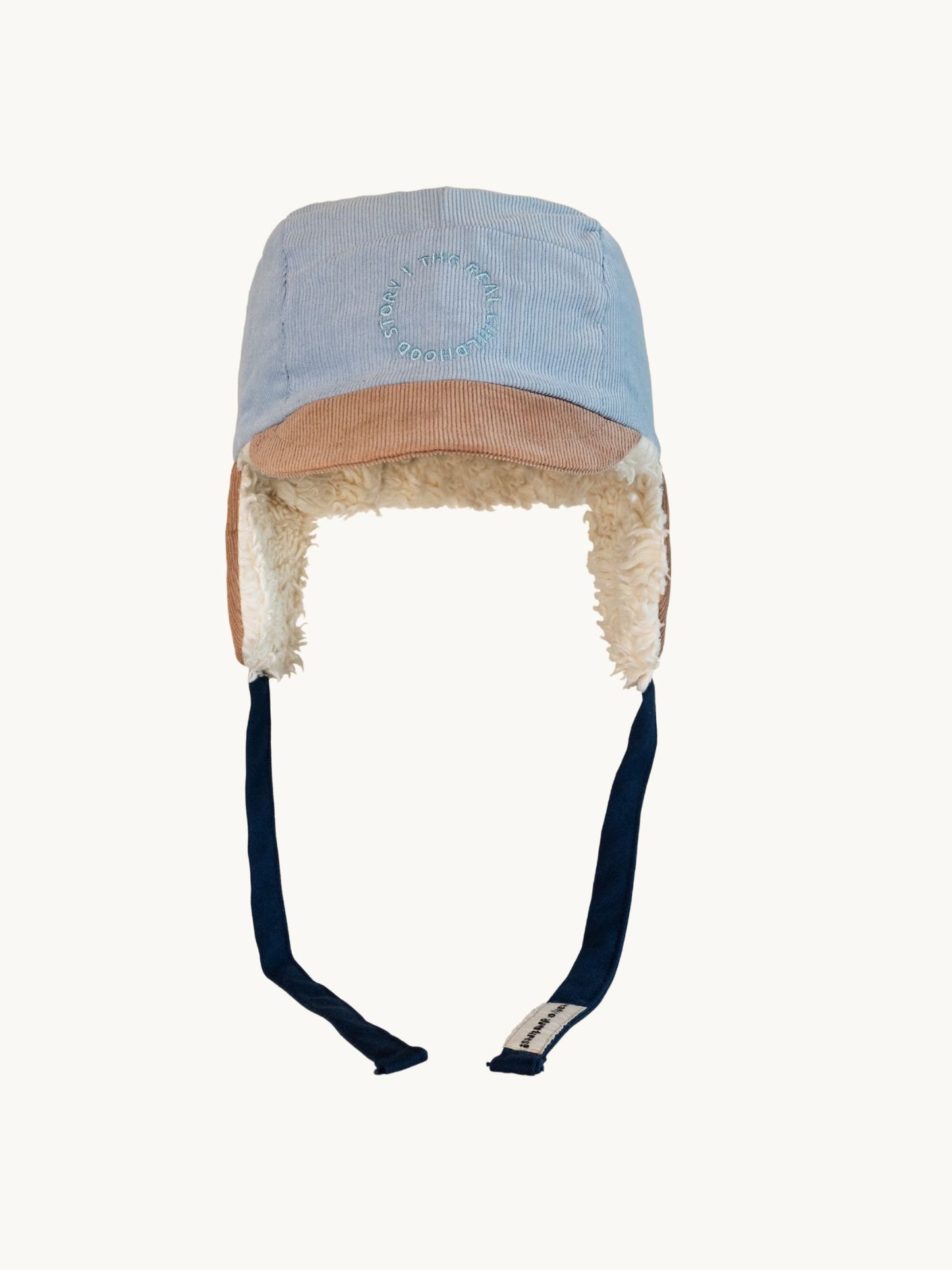 [HAPPY MESS] ORGANIC COTTON PLUSH CAP - ARCTIC ICE