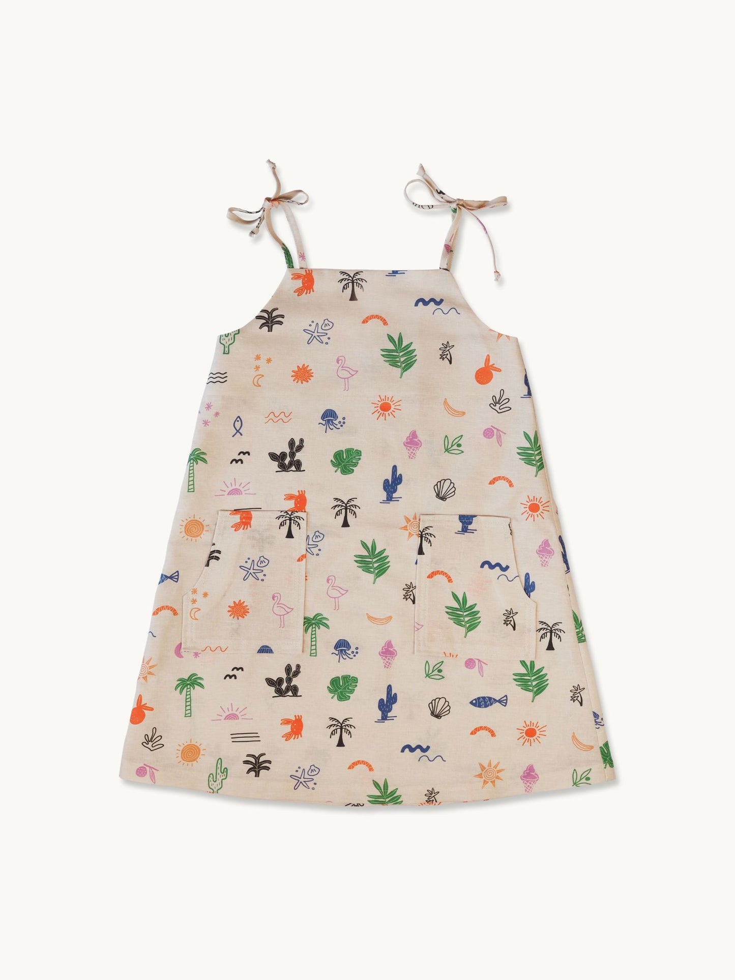 [HAPPY MESS] linen dress