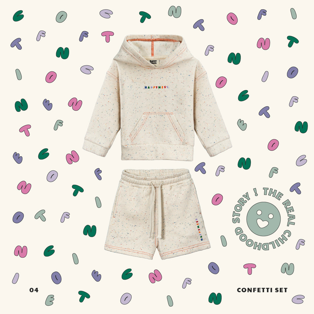 [HAPPY MESS] HOODIE - CONFETTI