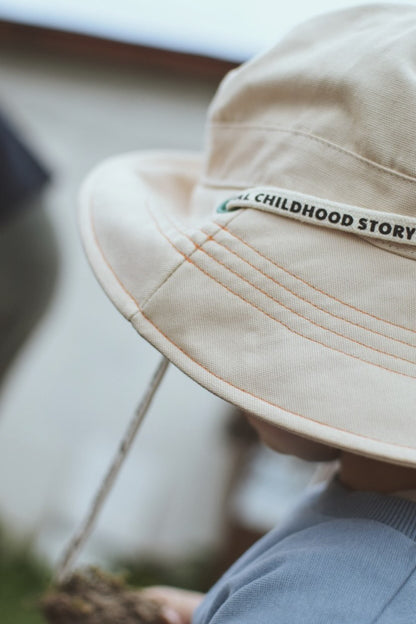 [HAPPY MESS] CHILD SAFARI HAT - FOREST GREEN