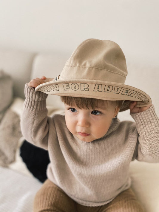 CHILD SAFARI HAT - FOREST GREEN BY HAPPY MESS