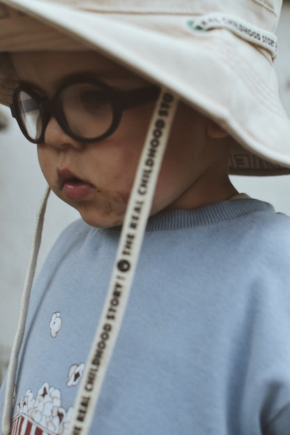 [HAPPY MESS] CHILD SAFARI HAT - FOREST GREEN